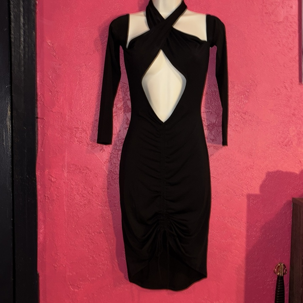 NWT Fashion Nova. Midnight in Manhattan mini dress. Size small - Picture 5 of 9